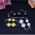 8MM and 10MM Shell Pearl Double Stud Earrings